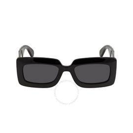 구찌 Gucci Gray Rectangular Ladies Sunglasses GG0811S 001 53