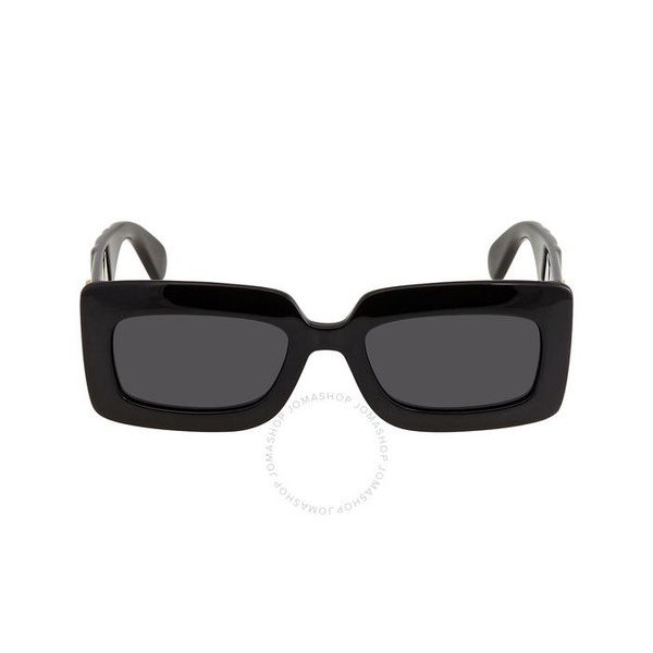 구찌 구찌 Gucci Gray Rectangular Ladies Sunglasses GG0811S 001 53