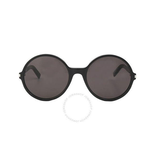 생로랑 생로랑 Saint Laurent Black Round Ladies Sunglasses SL 450 001 58