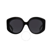 구찌 Gucci Grey Round Ladies Sunglasses GG1308S 001 53