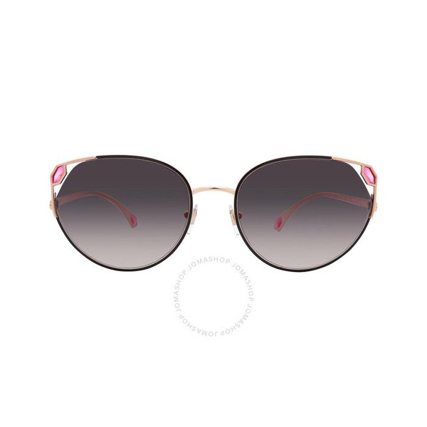 불가리 Bvlgari Grey Gradient Cat Eye Ladies Sunglasses BV6177 20238G 56