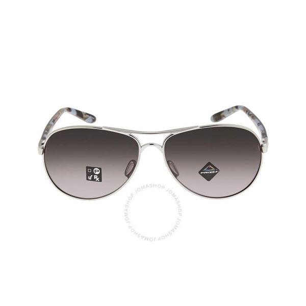 오클리 오클리 Oakley Feedback Prizm Grey Gradient Pilot Ladies Sunglasses OO4079 407940 59