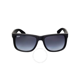 레이밴 Ray-Ban Justin Classic Grey Gradient Rectangular Mens Sunglasses RB4165 601/8G 54