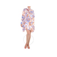 Roberto Cavalli Ladies Bandana Print Handkerchief Hem Dress IQT132-SZP82-D0538