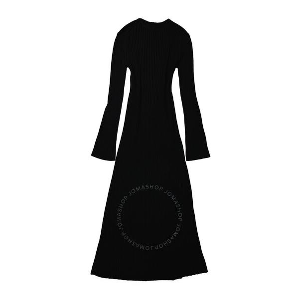 끌로에 Chloe Ladies Black Long Knitted Wool And Cashmere Dress CHC22SMR02510001
