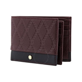 Picasso And Co Two-Tone Leather Wallet- Burgundy/Black PLG1812BUR