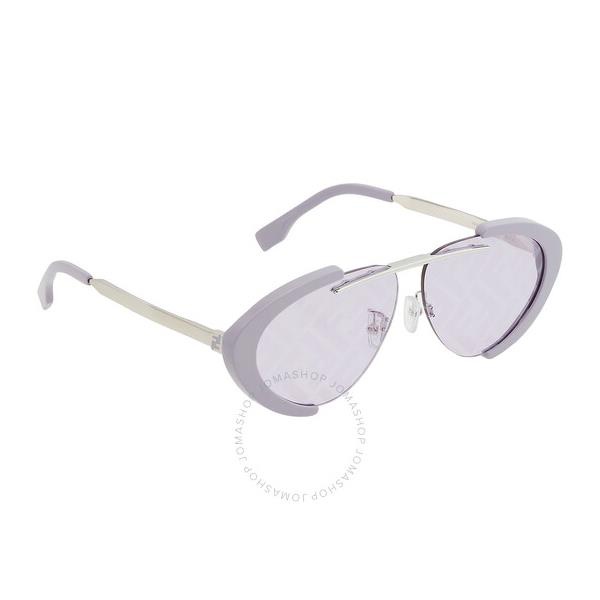 펜디 펜디 Fendi Bordeaux Mirror Oval Mens Sunglasses FE40042U 81U 59