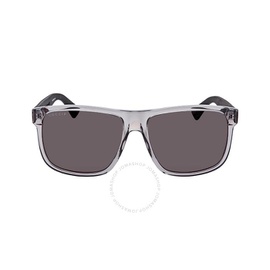 구찌 Gucci Grey Rectangular Polarized Mens Sunglasses GG0010S 004 58