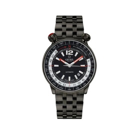 Gevril Wallabout Automatic Black Dial Mens Watch 48562