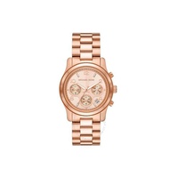Michael Kors Runway Chronograph Quartz Rose Gold Dial Watch MK7324
