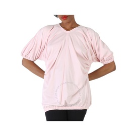 버버리 Burberry Ladies Alabaster Pink Lana Coordinates Print Shirt 8030339