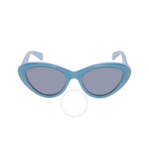 구찌 구찌 Gucci Blue Cat Eye Ladies Sunglasses GG1170S 003 54