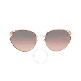 Bvlgari Pink Gradient Gray Cat Eye Ladies Sunglasses BV6177 20143B 56