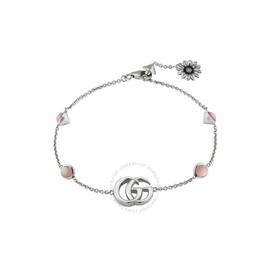 구찌 Gucci Double G bracelet with flower YBA527393002
