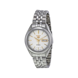 Seiko 5 Silver Dial Stainless Steel Mens Watch SNKL17
