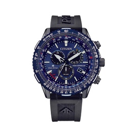 Citizen Promaster Air A-T Perpetual Alarm World Time Chronograph GMT Blue Dial Mens Watch CB5006-02L