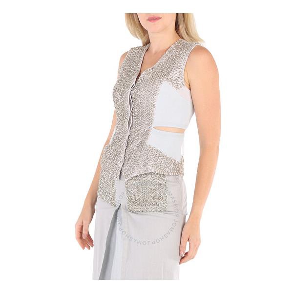 버버리 버버리 Burberry Ladies Faux Crystal Embroidered Mohair Blend Hollow Vest 4564314