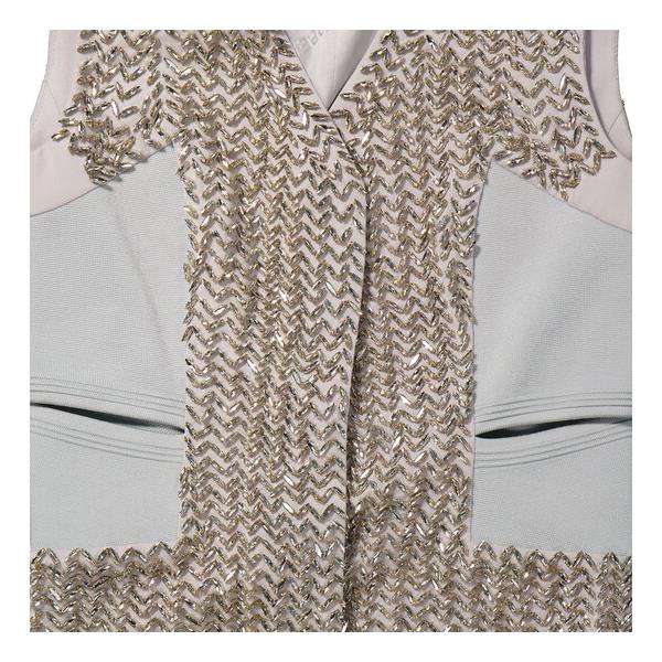 버버리 버버리 Burberry Ladies Faux Crystal Embroidered Mohair Blend Hollow Vest 4564314