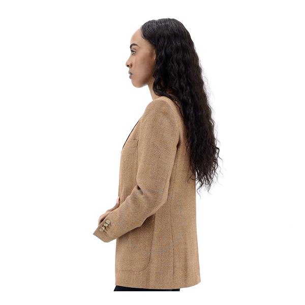 버버리 버버리 Burberry Wool Tailored Jacket With Fish-scale Print Bib Detail 4562615