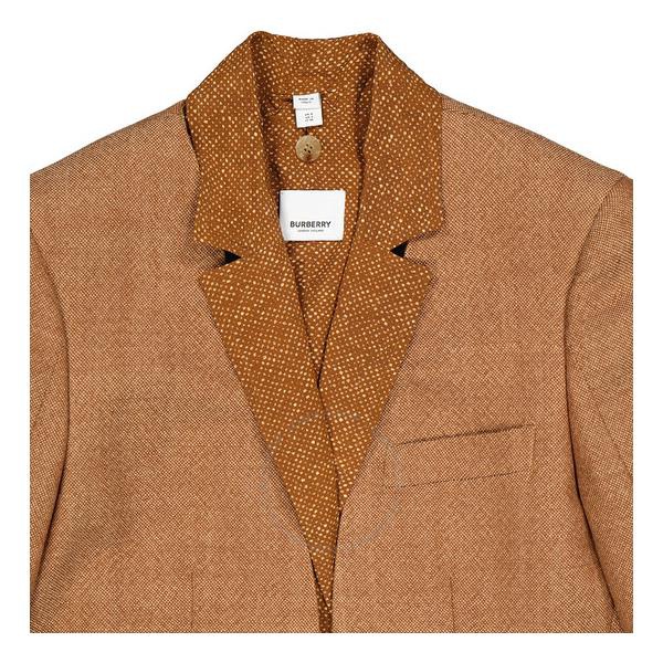 버버리 버버리 Burberry Wool Tailored Jacket With Fish-scale Print Bib Detail 4562615