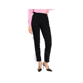 버버리 Burberry Hanover Silk Stripe Wool Straight Fit Tailored Trousers 8017161