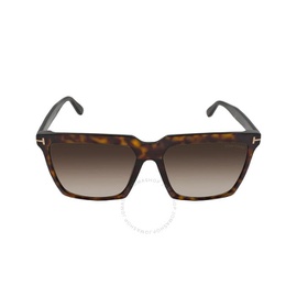 톰포드 Tom Ford Sabrina Grey Gradient Browline Sunglasses FT0764 52H 58