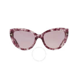 톰포드 Tom Ford Anya Violet Cat Eye Ladies Sunglasses FT0762 56Y 55