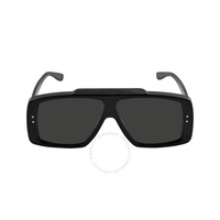 구찌 Gucci Grey Shield Unisex Sunglasses GG1369S 001 62
