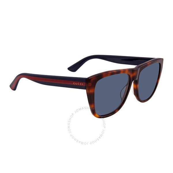 구찌 구찌 Gucci Blue Browline Mens Sunglasses GG0926S 002 57