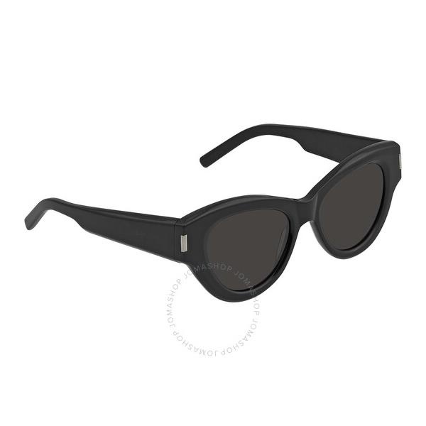 생로랑 생로랑 Saint Laurent Black Cat Eye Ladies Sunglasses SL 506 001 51