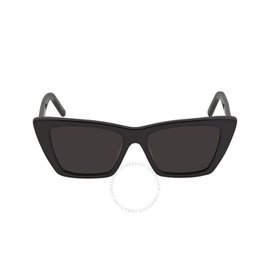 생로랑 Saint Laurent Grey Cat Eye Ladies Sunglasses SL 276 MICA 001 53