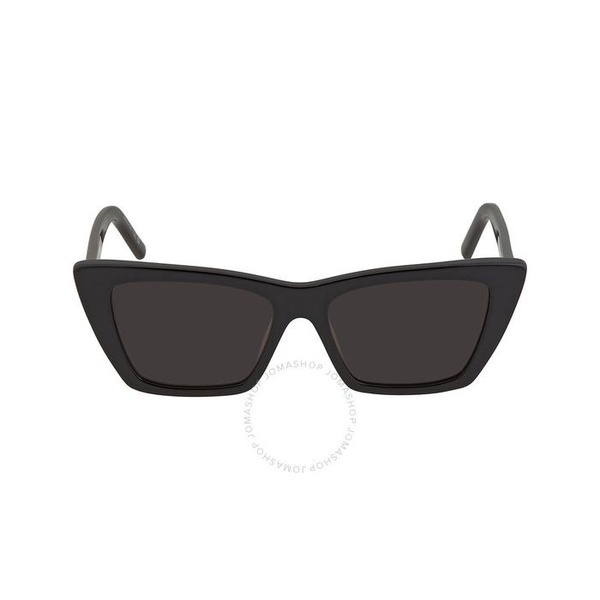 생로랑 생로랑 Saint Laurent Grey Cat Eye Ladies Sunglasses SL 276 MICA 001 53