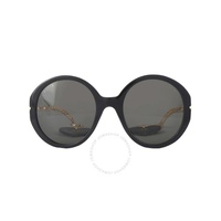 구찌 Gucci Grey Round Ladies Sunglasses GG0726S 005 56