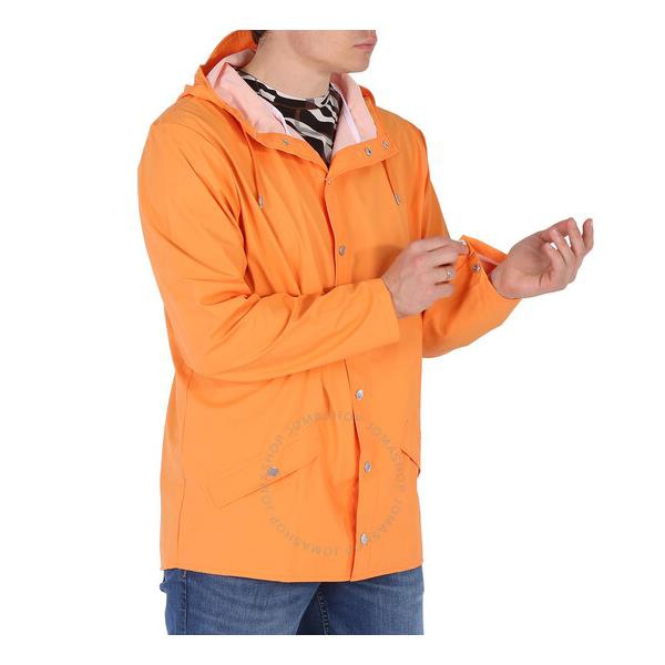  레인스 Rains Orange Waterproof Lightweight Jacket 12010 ORN