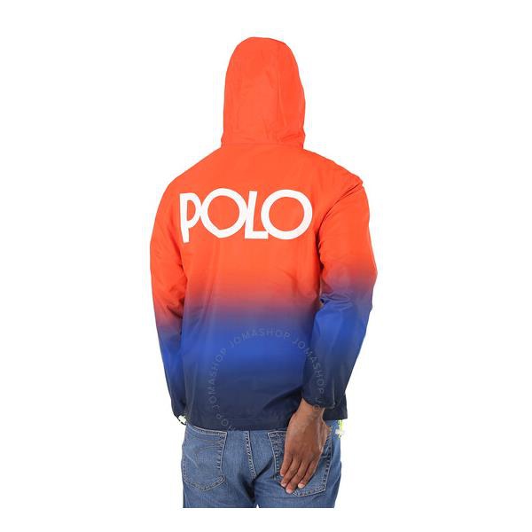 폴로랄프로렌 폴로 랄프 로렌 Polo Ralph Lauren Mens Orange Ombre Logo Pullover Jacket 710843336001