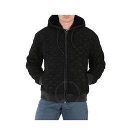 Emporio Armani Mens Black Logo-Embroidered Blouson Jacket H31R71-C1P71-999