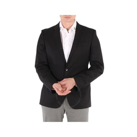 휴고 Hugo Boss Mens Black Slim-fit Hayes Jacket In Virgin Wool 50318498 001