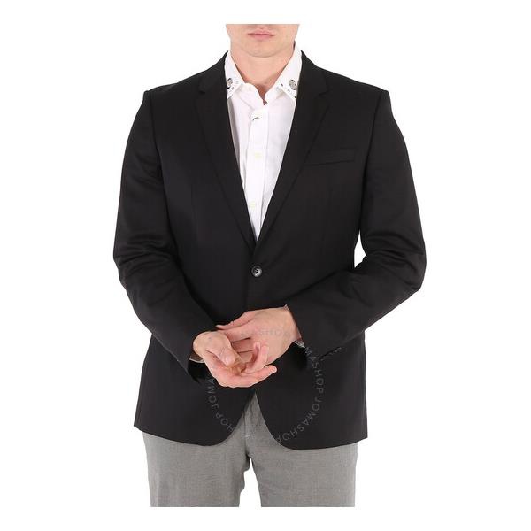 휴고보스 휴고 Hugo Boss Mens Black Slim-fit Hayes Jacket In Virgin Wool 50318498 001