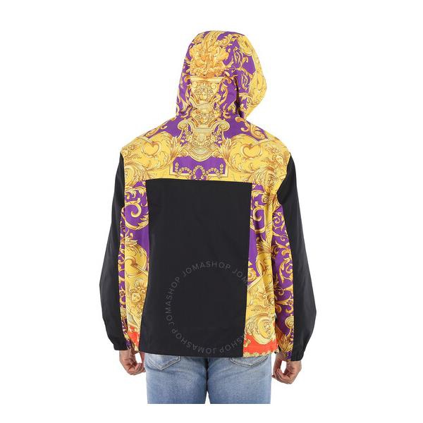 베르사체 베르사체 Versace Mens Heritage Print Royal Rebellion Accent Hooded Jacket 1005562-1A03839-5L290