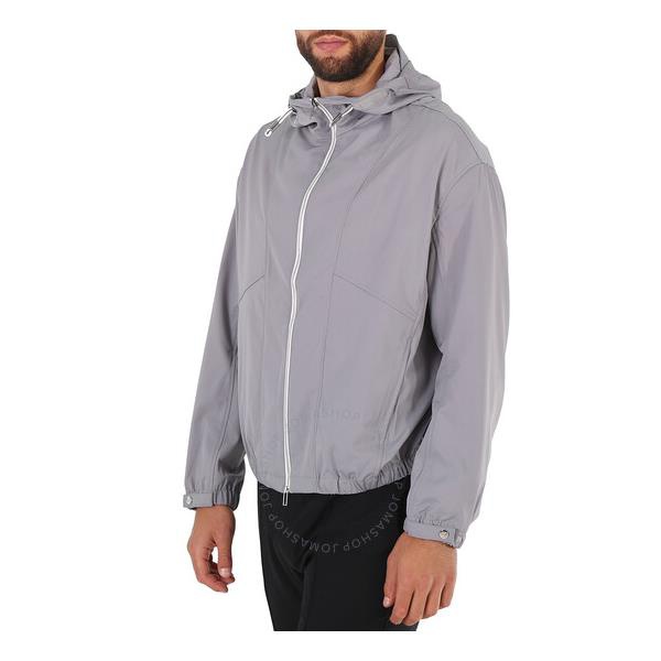  Emporio Armani Mens Grey Zip-up Hooded Shell Jacket 3L1BC0-1NANZ-0641