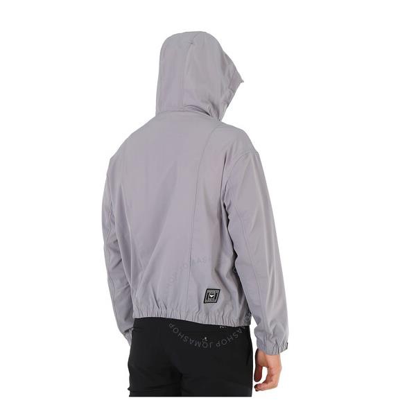 Emporio Armani Mens Grey Zip-up Hooded Shell Jacket 3L1BC0-1NANZ-0641