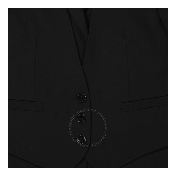 버버리 버버리 Burberry Black Waistcoat Wool Tailored Jacket 8025239