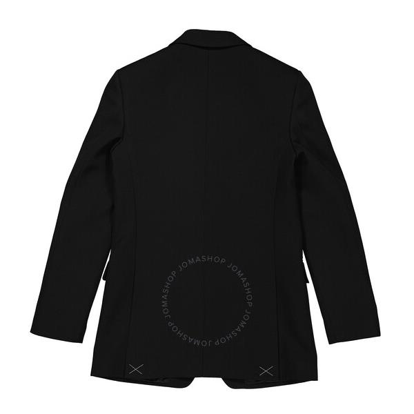 버버리 버버리 Burberry Ladies Black Tailored Single-Breasted Blazer Jacket 4567785