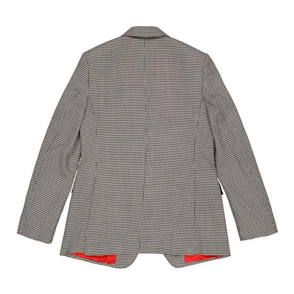 버버리 버버리 Burberry Houndstooth Check Wool Blazer With Waistcoat Detail 4562621