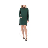 버버리 Burberry Ladies Long-sleeve Silk Wool Shift Dress 8001470