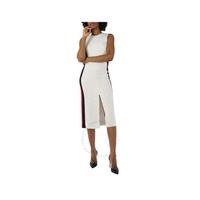 버버리 Burberry Ladies White Roundneck Sleevless Dress 4073858
