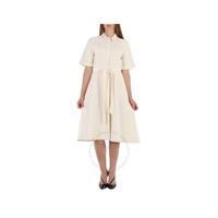 버버리 Burberry Off White Short Sleeve Structured Dress 4075148