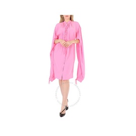 버버리 Burberry Ladies Bubblegum Pink Joyce Silk Dress 8032099
