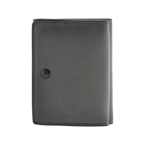 코치 Coach Mens Trifold Compact Leather Wallet In Grey 78612 PNX