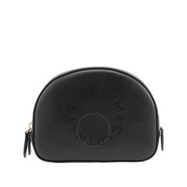 스텔라 맥카트니 Stella Mccartney Ladies Black Leather Logo Cosmetic Case 7P0013 W8542-1000